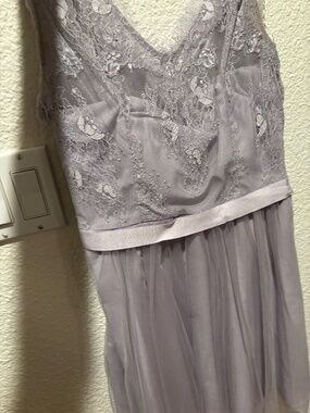 Purple lace dress